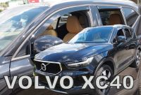 Protiprůvanové plexi, ofuky oken Volvo XC40 5D 2018r =>, 4ks predné + zadné