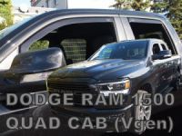 Protiprievanové plexi, deflektory okien Dodge Ram 4D 2019r => přední+zadní quad cab