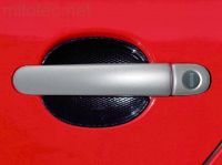 Kryty kľučiek - plné, strieborné matné, (2 + 2 ks dva zámky), Roomster 2006-2010, Roomster Facelift 04.2010r =>