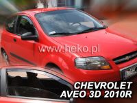 Plexi, ofuky Chevrolet Aveo 3D 2005 =>, přední HDT