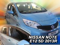 Plexi, ofuky Nissan Note II E12 5D 2013 =>, hatchback, sada 4ks, přední + zadní HDT