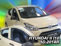 Protiprůvanové plexi, ofuky oken Hyundai i10 II 5D 2014r => 4 ks predné+zadné HDT