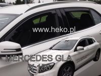 Protiprůvanové plexi, ofuky oken Mercedes GLA X156 5D 2014R =>, 4ks predné+zadné HDT