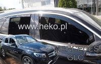 Protiprůvanové plexi, ofuky oken Mercedes GLC X253 5D 2016R=>, 4ks predné+zadné HDT