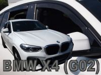 Protiprievanové plexi, deflektory okien BMW X4 G02 5D 2018r => přední+zadní HDT