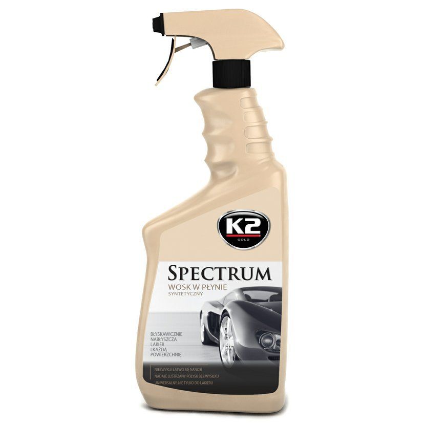 K2 SPECTRUM 700 ml - syntetický vosk v spreji (Quick Detailer) bez mikroutierky, G021 K2 (Poland)