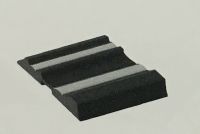 Samolepiace lišta čierna, 2 chrómovaný prúžok, 5m, 40x6mm, 32405/5
