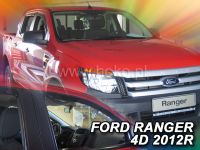 Protiprůvanové plexi, ofuky oken Ford Ranger 4D 2012r =>, 2ks predné HDT