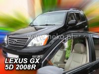 Protiprůvanové plexi, ofuky oken Lexus GX 5D USA 04-2009R , 2ks predné HDT