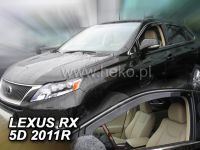 Protiprůvanové plexi, ofuky oken Lexus RX 5D 2010r =>, 2ks predné HDT
