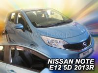 Plexi, ofuky bočních skel Nissan Note II E12 5D 2013 =>, hatchback, 2ks přední dveře HDT