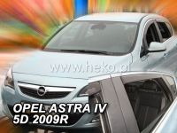 Plexi, ofuky OPEL Astra IV sedan, 5D, 2009 =>, přední + zadní HDT