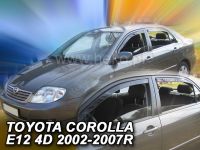Plexi, ofuky Toyota Corolla 4/5D 2002-2007 sedan, přední + zadní HDT