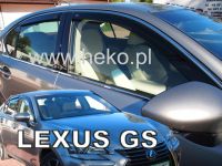 Protiprůvanové plexi, ofuky oken Lexus GS 4D 2012R =>, 4 ks predné+zadné HDT