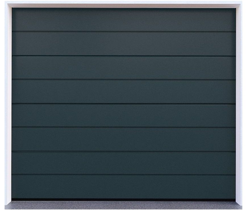 Garážové brány se zámkom Sotra | RAL 7016 | M-Line | woodgrain - 2500 x 2150 [mm] Doorhan