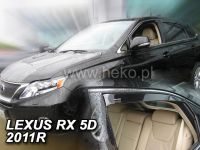 Protiprůvanové plexi, ofuky oken Lexus RX 5D 2010R => (AL10), 4 ks predné+zadné HDT