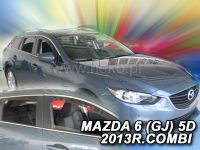 Plexi, ofuky Mazda GJ 4D combi 2013=> sada 4ks přední + zadní HDT