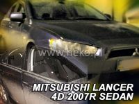 Plexi, ofuky MITSUBISHI Lancer, 5dv, 2007r, přední + zadní HDT