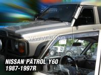 Plexi, ofuky bočních skel NISSAN Patrol Y60 1987-1997 el. zrcátka. HDT