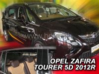 Protiprůvanové plexi, ofuky oken Opel Zafira Toureg C 5D 2012r =>, 4ks predné+zadné HDT