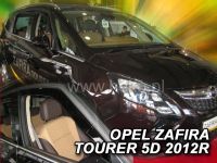 Protiprůvanové plexi, ofuky oken Opel Zafira Toureg C 5D 2012r =>, 2ks 2012r =>, 2ks přední HDT