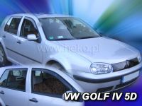 Plexi, ofuky bočních skel VW Golf IV, 5D 97-2004, sada 4ks přední + zadní HDT