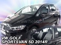 Protiprůvanové plexi, ofuky oken VW Golf Sportsvan 5D 2014r =>, 2ks predné HDT
