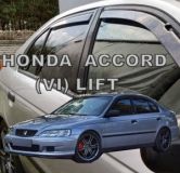Plexi, ofuky bočních skel Honda Accord 5D combi 1998r =>, předné+zadné HDT