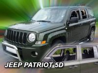 Protiprůvanové plexi, ofuky oken Jeep Patriot 5D 2006R =>, 4 ks predné+zadné HDT