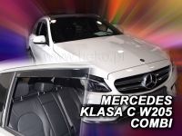Protiprůvanové plexi, ofuky oken Mercedes C W205 4D 2014r => combi, 4ks predné+zadné HDT