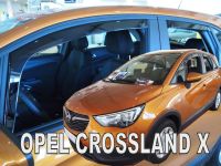Protiprievanové plexi, deflektory okien Opel Crossland X 5D 2017r =>, predné + zadné HDT