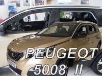 Protiprůvanové plexi, ofuky oken Peugeot 5008 5D 2017r =>, predné+zadné HDT