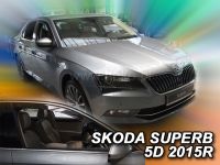 Větrné plexi ofuky, deflektor Škoda Superb 5dv 2015 =>, komplet 2ks přední HDT
