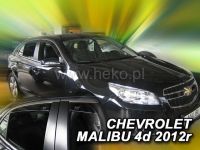 Plexi, ofuky bočních skel Chevrolet Malibu IV 4D 2012 =>, +zadní HDT