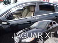 Plexi, deflektory bočných skiel Jaguar XF 4D 2007-2015r, predné+zadné HDT