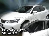 Plexi, ofuky bočních skel Lexus CT 200 H 5D 2011 => HDT