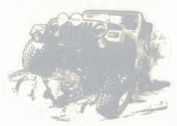 Avisa SAMOLEPÍCÍ Jeep stříbrný 11x7,5 cm