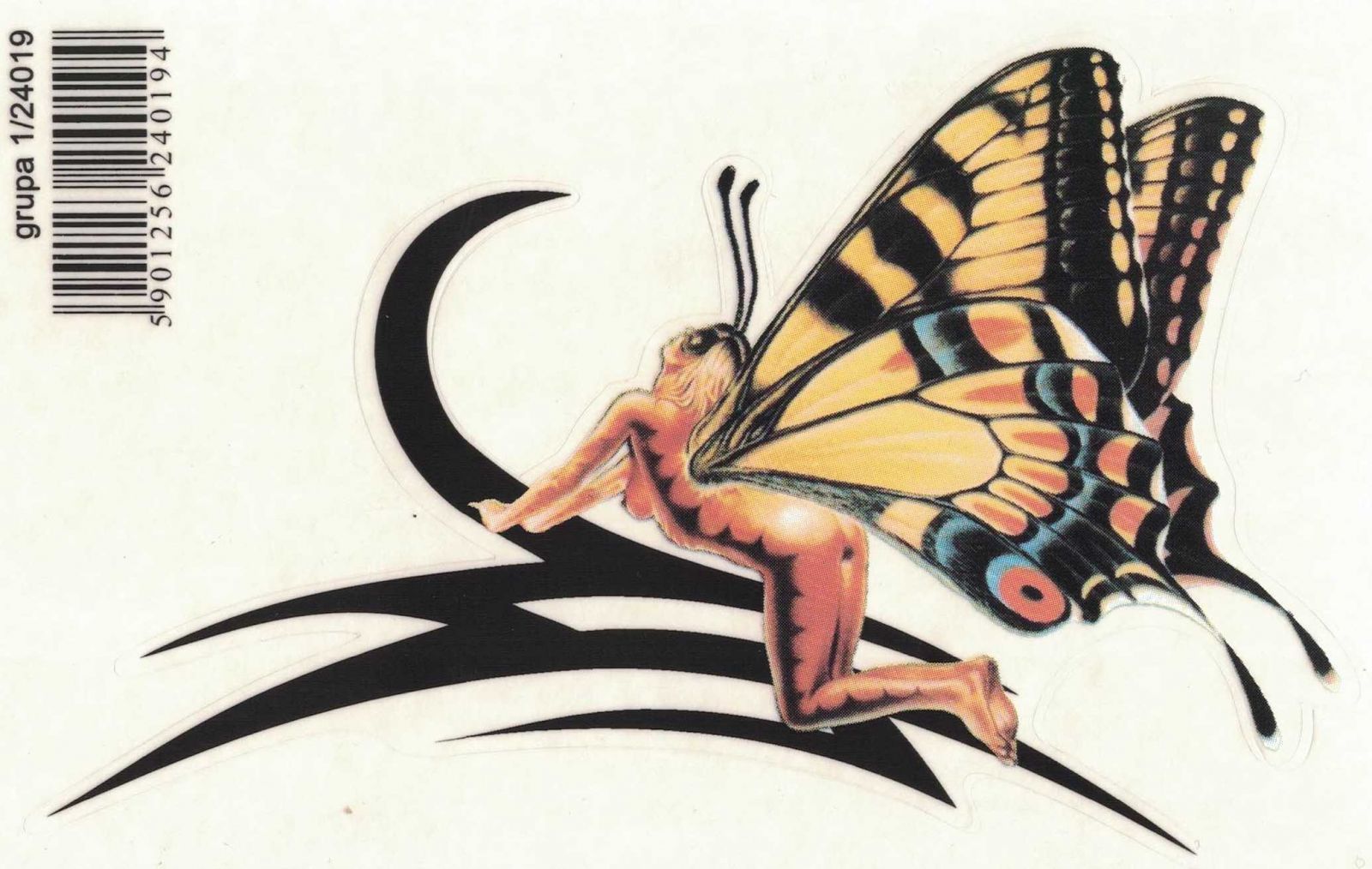 SAMOLEPÍCÍ DEKORY tribal motýl 16x11 cm AVISA