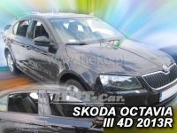 Plexi, ofuky bočních skel ŠKODA OCTAVIA III htb, 2012 =>, přední + zadní HDT