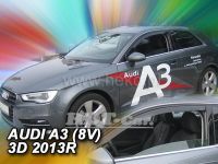 Plexi, ofuky bočních skel Audi A3 sportbag 3D 2013=>, 2ks přední dveře