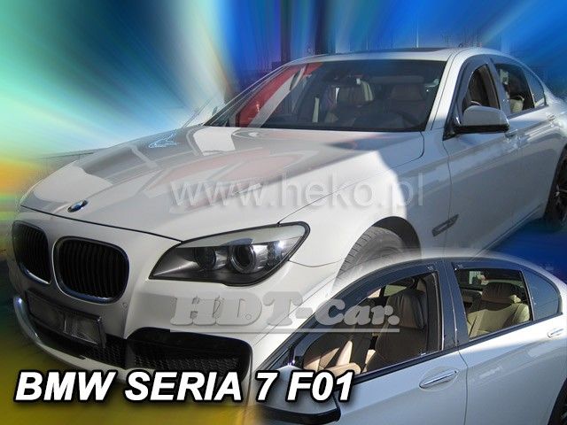 Plexi, ofuky BMW serie 7 F01 4D 2008=>, sedan, přední+zadní HDT