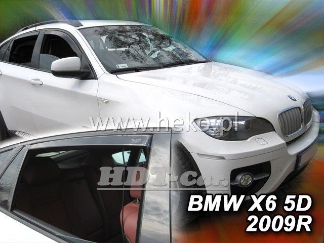 Plexi, ofuky BMW X6 5D 2008 => + zadní HDT