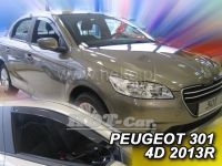 Plexi, ofuky bočních skel Peugeot 301 4D 2013 =>, 2ks přední dveře