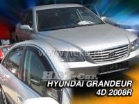 Plexi, ofuky Hyundai Grandeur 4D 2008 =>, přední + zadní