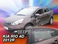 Plexi, ofuky KIA Rio 4D, sedan, 2012r =>, přední + zadní HDT