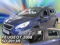 Plexi, ofuky Peugeot 2008 5D 2013 => sada 4ks, přední + zadní HDT