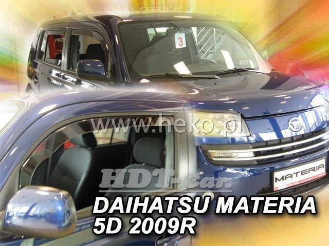 Plexi, ofuky Daihatsu Materia 5D 2006 =>, přední HDT