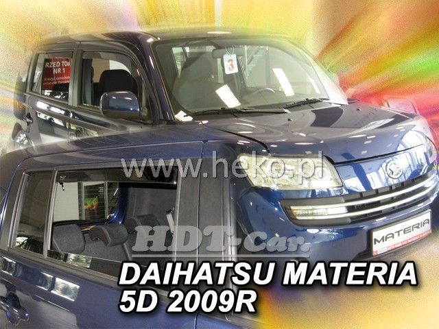 Plexi, ofuky Daihatsu Materia 5D 2006 =>, + zadní HDT