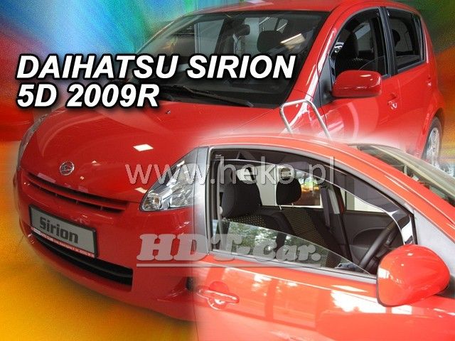 Plexi, ofuky Daihatsu Sirion 5D 2005 => přední HDT