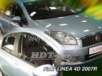Plexi, ofuky Fiat Linea 4D, od 2007 =&gt;, 4ks přední + zadní